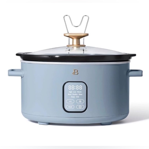 Beautiful 6 Qt Programmable Slow Cooker, Cornflower Blue by Drew Barrymore. - Picture 1 of 5